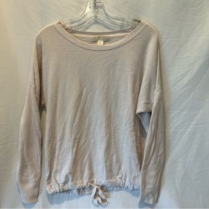Barefoot Dreams Cozychic Ultra Lite Slouchy Pullover Ivory Women's Small